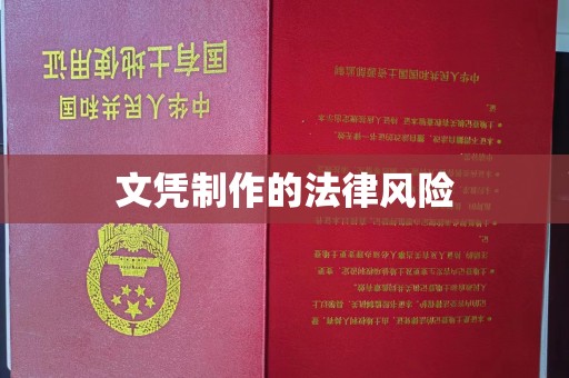 嘉善文凭制作的法律风险
