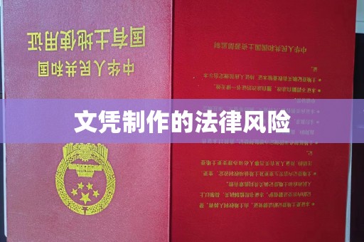 嘉善文凭制作的法律风险