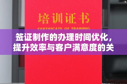 嘉善签证制作的办理时间优化，提升效率与客户满意度的关键