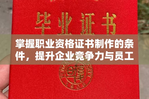 嘉善掌握职业资格证书制作的条件，提升企业竞争力与员工专业素养