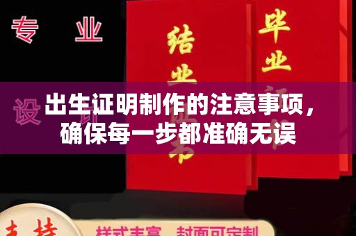 嘉善出生证明制作的注意事项，确保每一步都准确无误