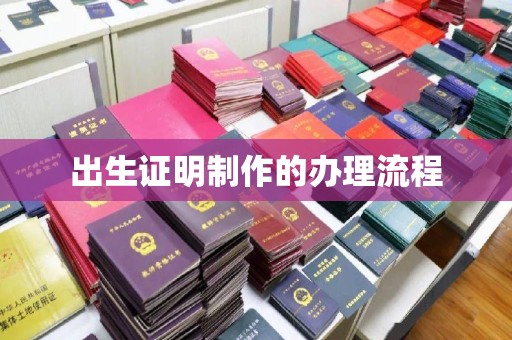 嘉善出生证明制作的办理流程
