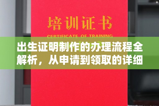 嘉善出生证明制作的办理流程全解析，从申请到领取的详细指南