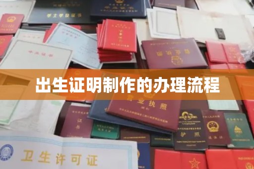 嘉善出生证明制作的办理流程